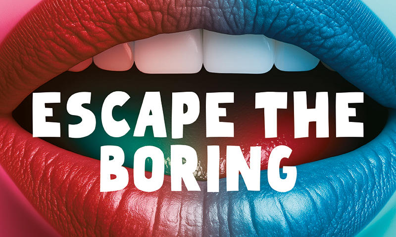 Snack concept Escape the boring